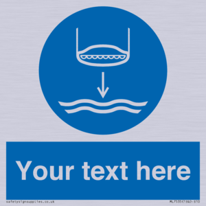 Custom Lower lifeboat to the water in launch sequence